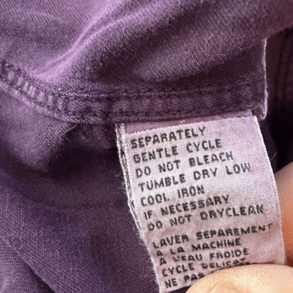 Tommy Bahama Men's Long Sleeve Button Down Shirt Purple Size Medium - Picture 8 of 8